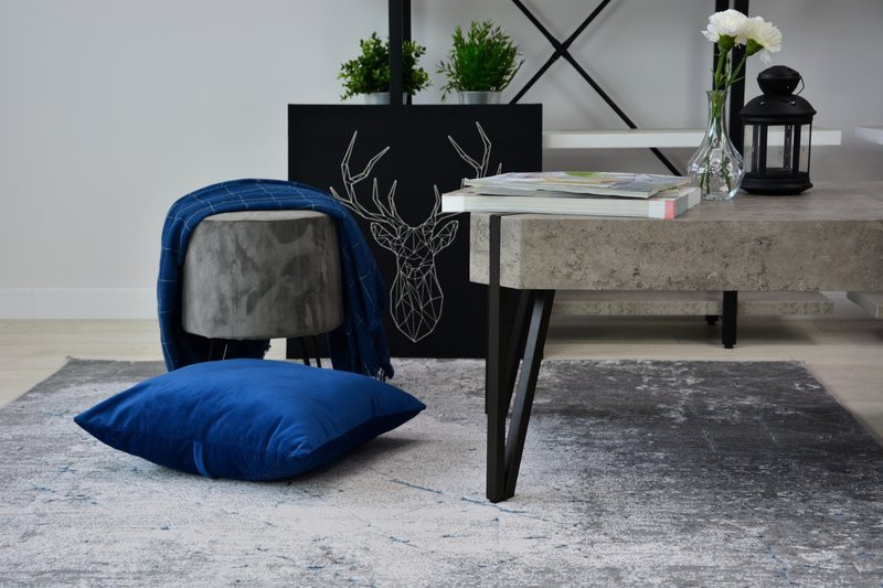 Dywan AKRYL YAZZ 6076 BETON niebieski / szary80x150 cm