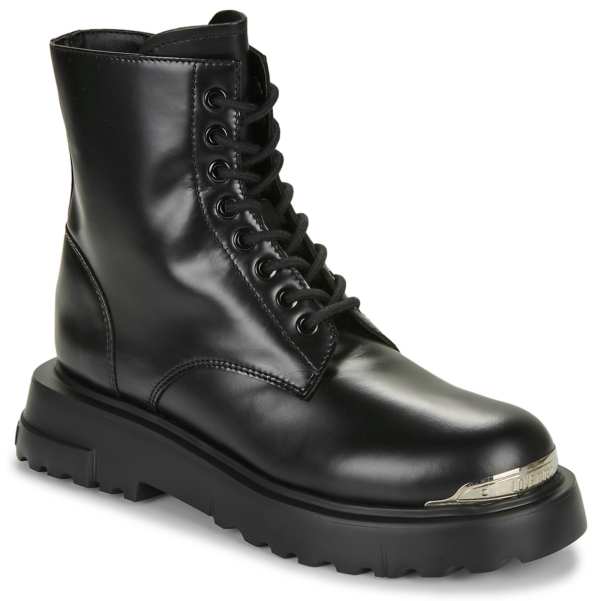 Love Moschino - SQUARE LOVE ANKLE BOOT - Black