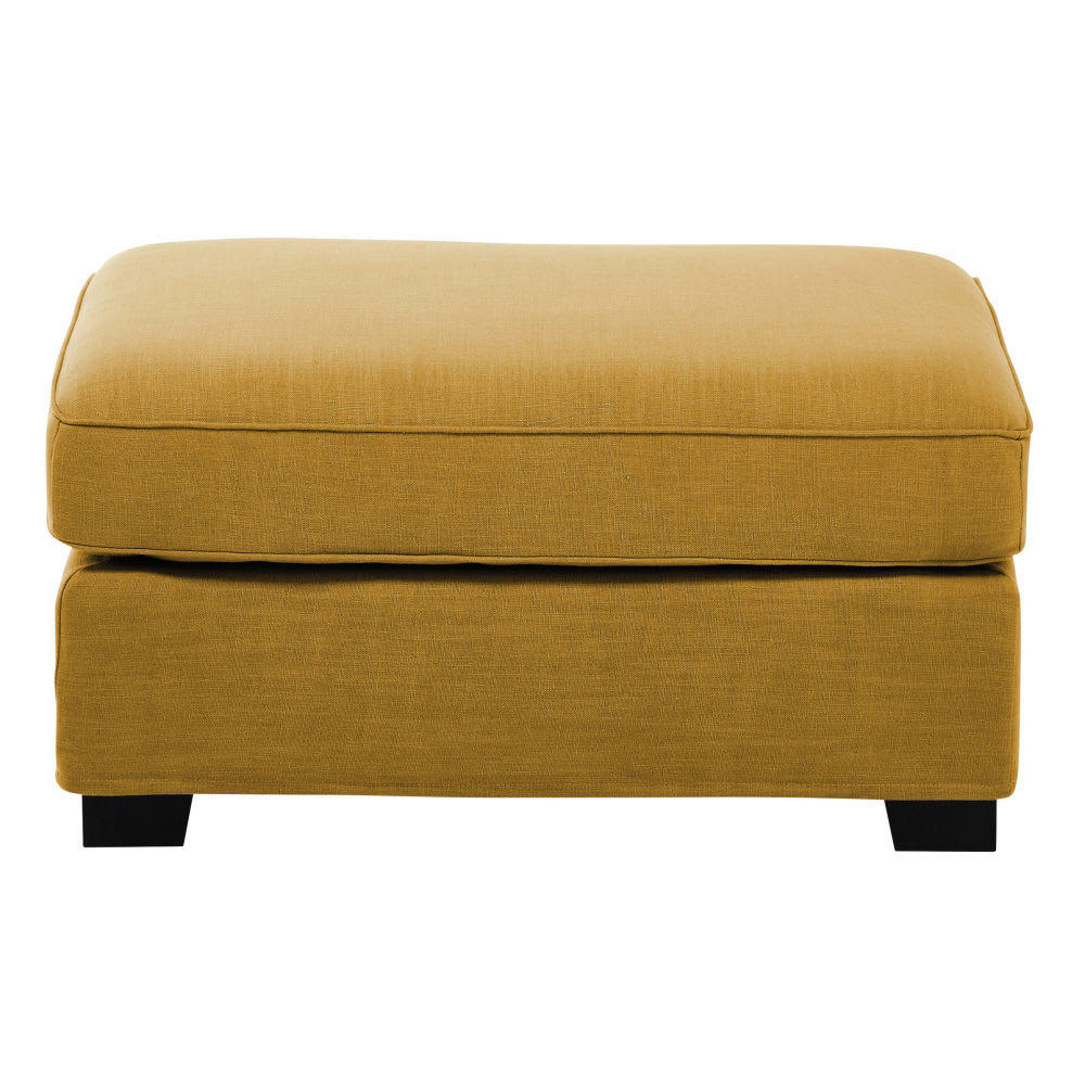 Milano - Pouf pour canapé modulable jaune moutarde
