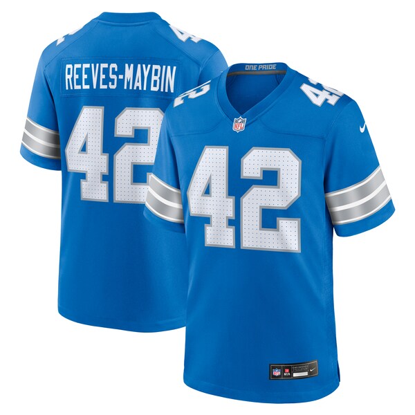 Jalen Reeves-Maybin Detroit Lions Nike Team Game Jersey -  Blue