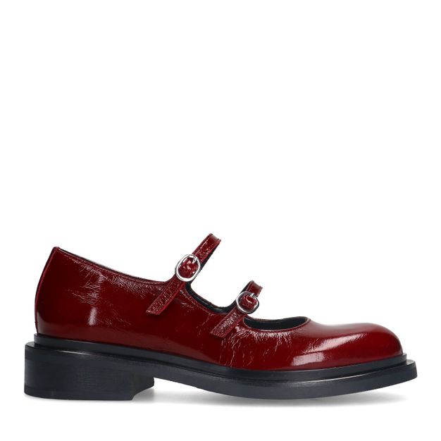 Bordeaux lakleren Mary Jane's