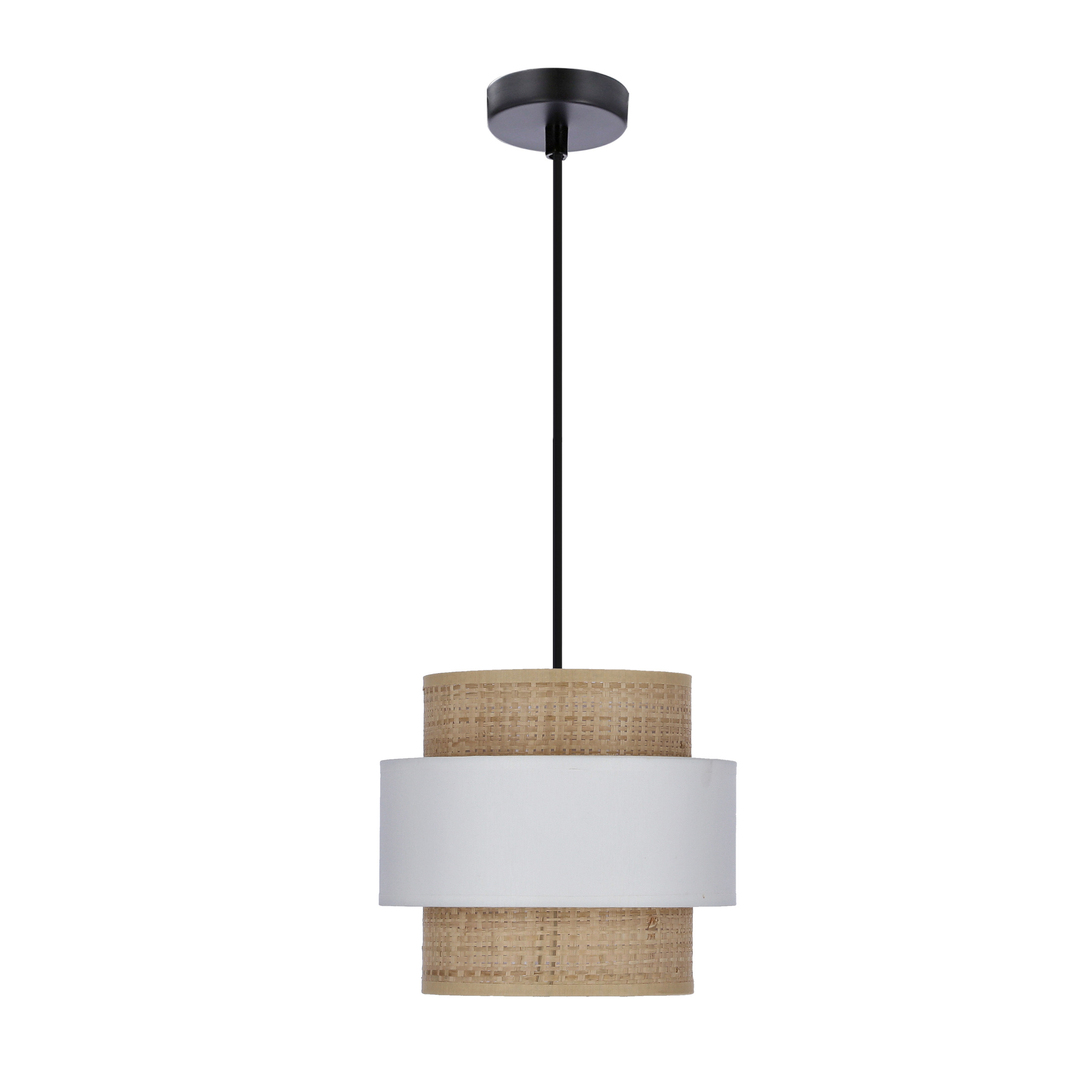 Lampa wisząca Rattan rattan czarna 1xE27x40W wym:100x20x20cm IP20 Candellux