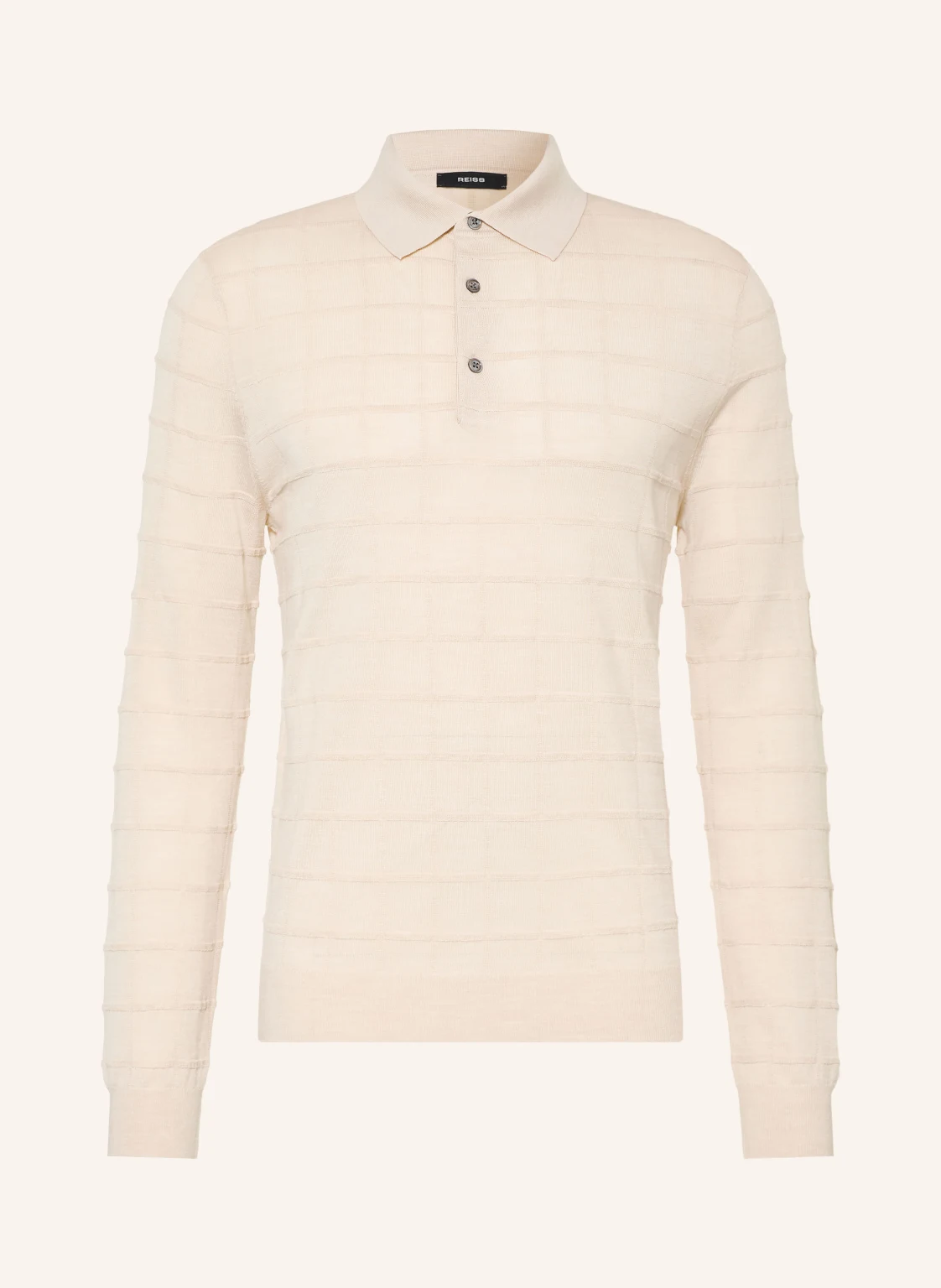 REISS Strick-Poloshirt PALLAS