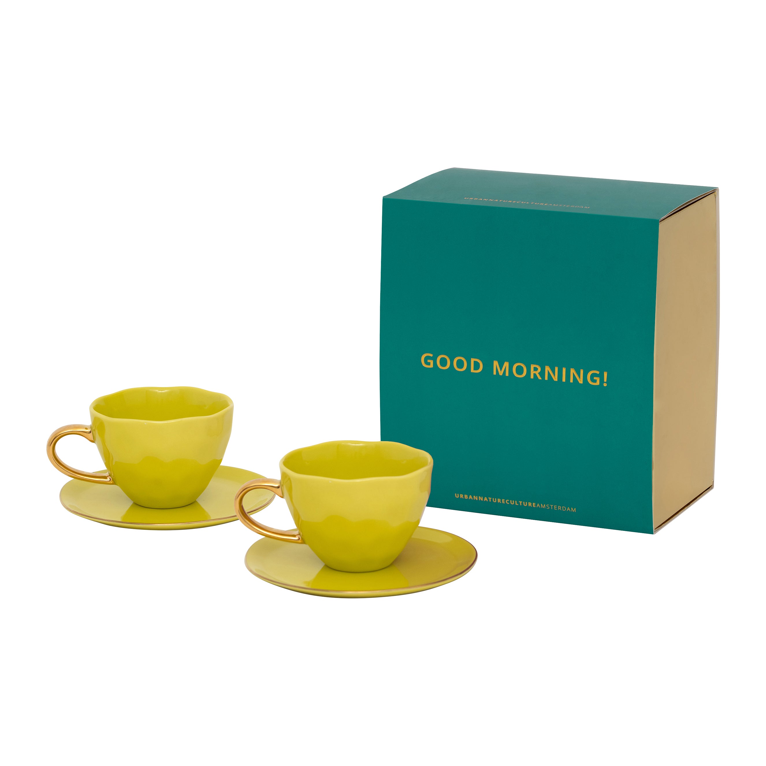 Urban Nature Culture Good Morning Kop Cappuccino/Thee en Bord Limeligh