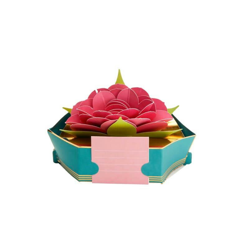 - Carte pop up 3d - fleur de lotus