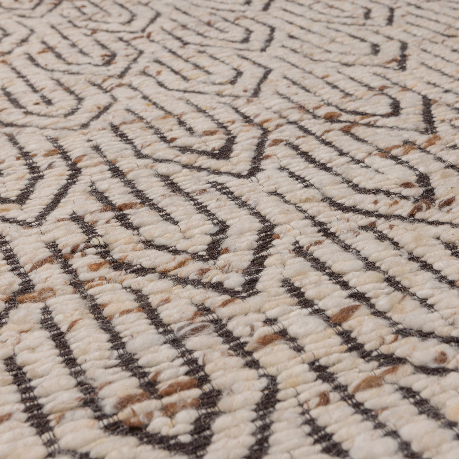 WOOOD vloerkleed Joslin - Wol - Naturel Melange - 170x240 cm