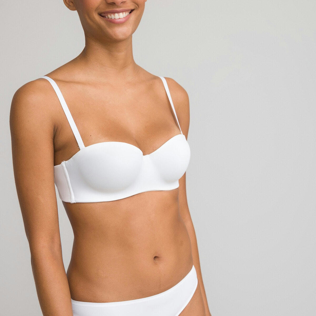 Soutien-gorge bandeau invisible en microfibre