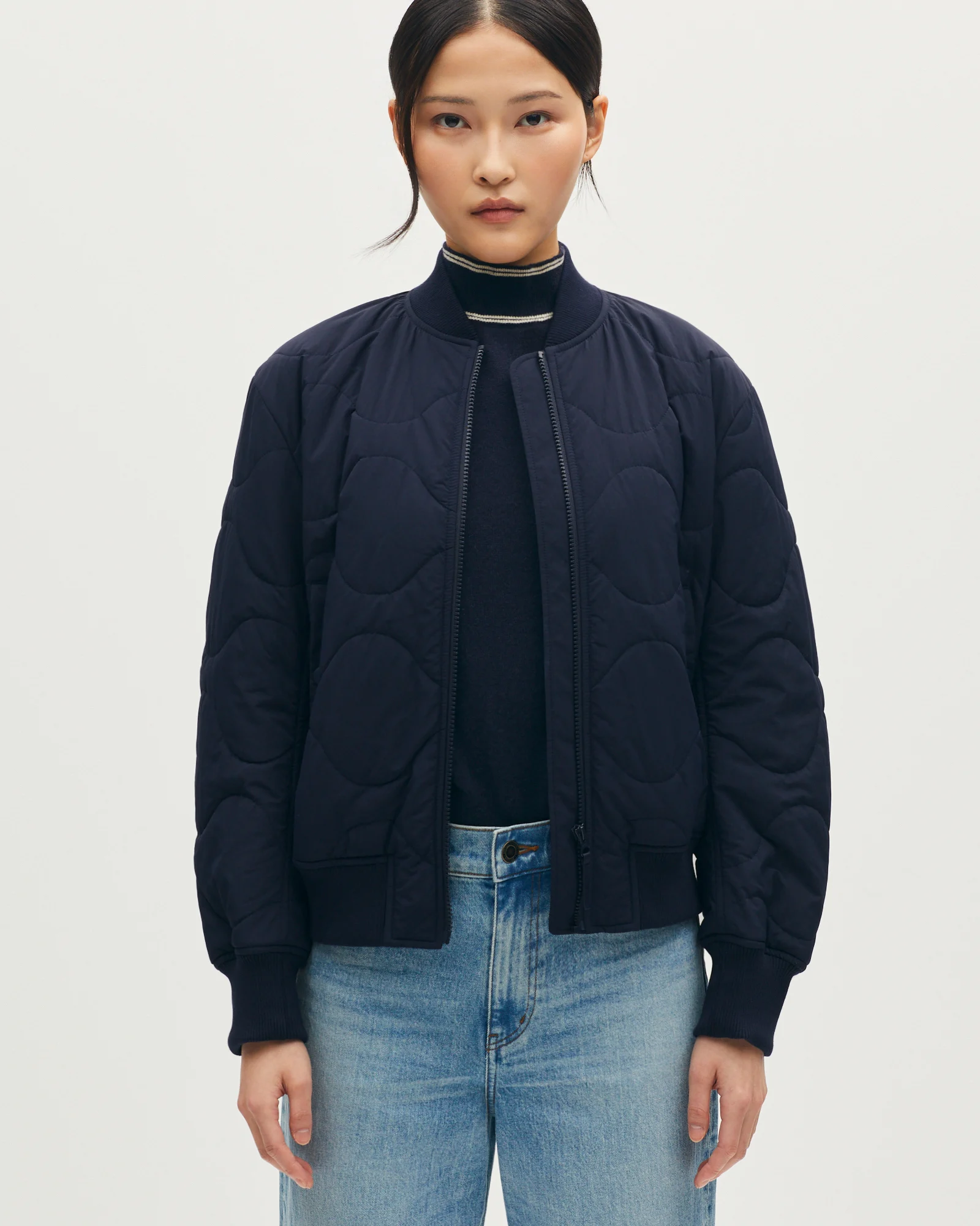 Blouson bomber matelassé en nylon