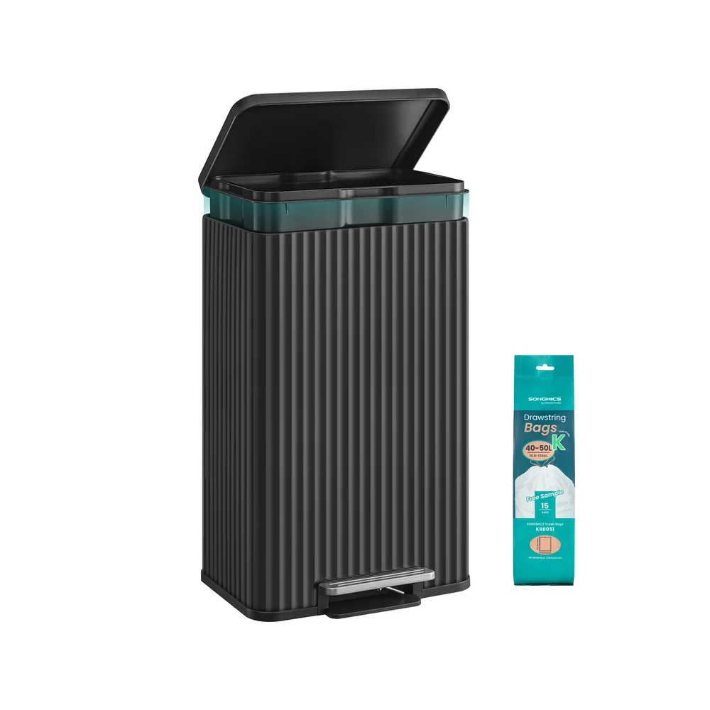 Poubelle de Cuisine en Acier 50 L