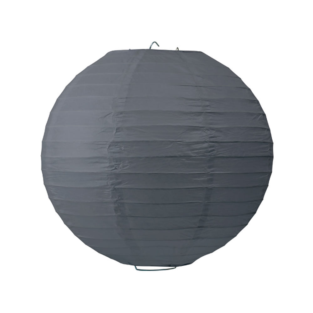 Lanterne chinoise en papier gris