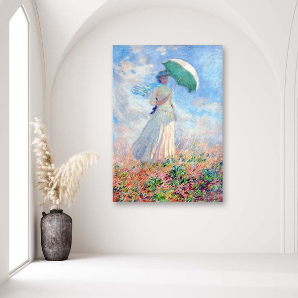 Feeby Obraz na płótnie Kobieta z parasolem obrócona40x60