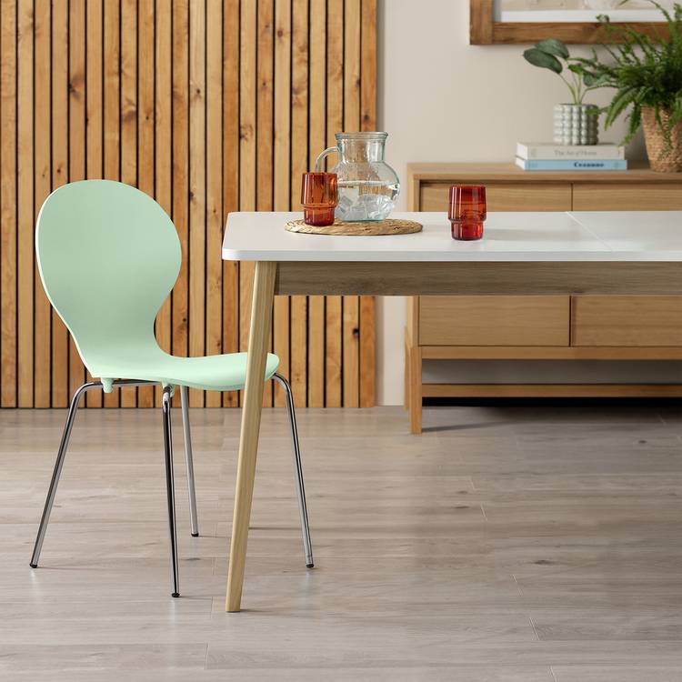 Habitat Bentwood Metal Dining Chair - Sage Green
