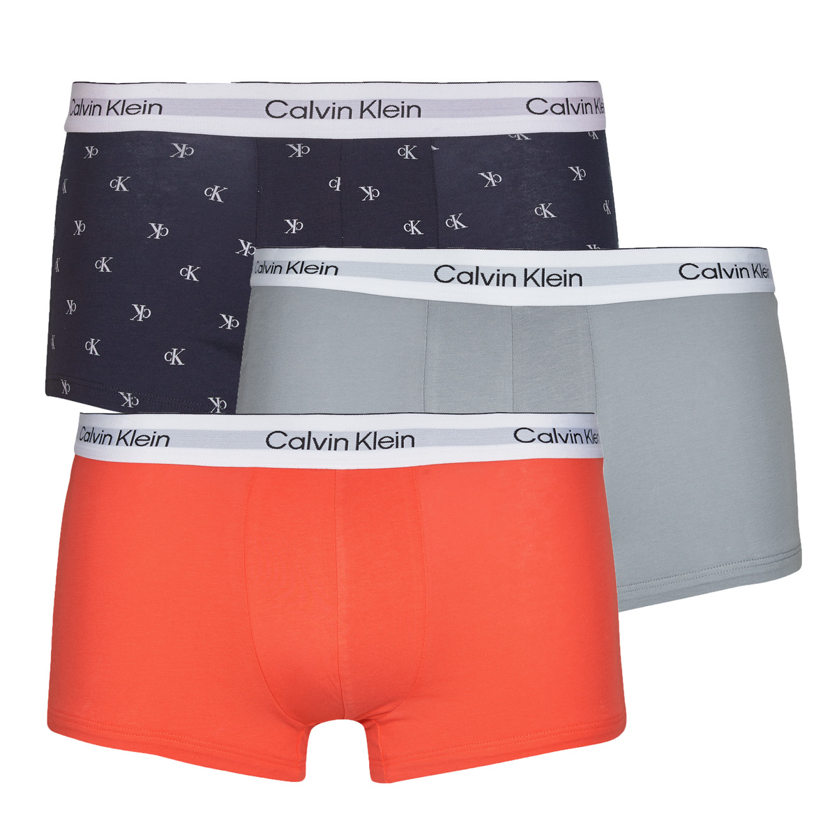 Calvin Klein Jeans - LOW RISE TRUNK X3 - Blue / Grey / Red