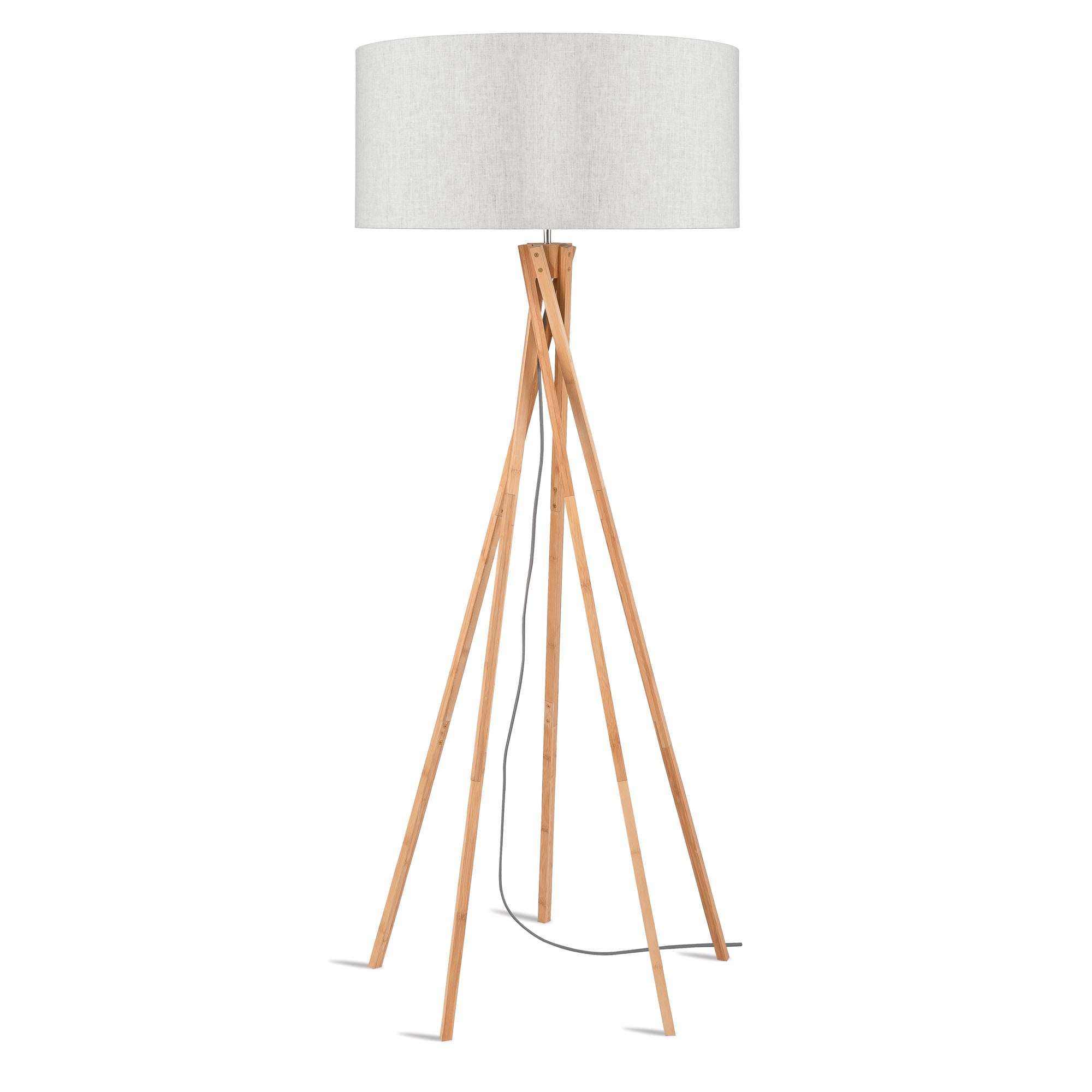 GOOD&MOJO vloerlamp Kilimanjaro - bruin - Ø60cm