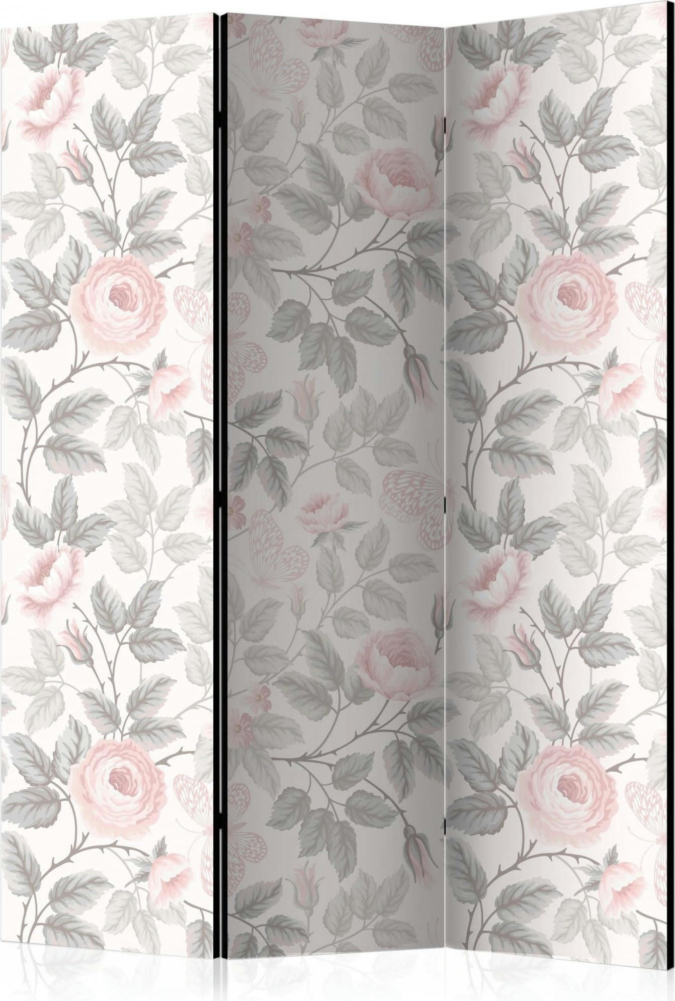 WATERCOLOR ROSES - Paravent Fleurs Toile intissée Rose