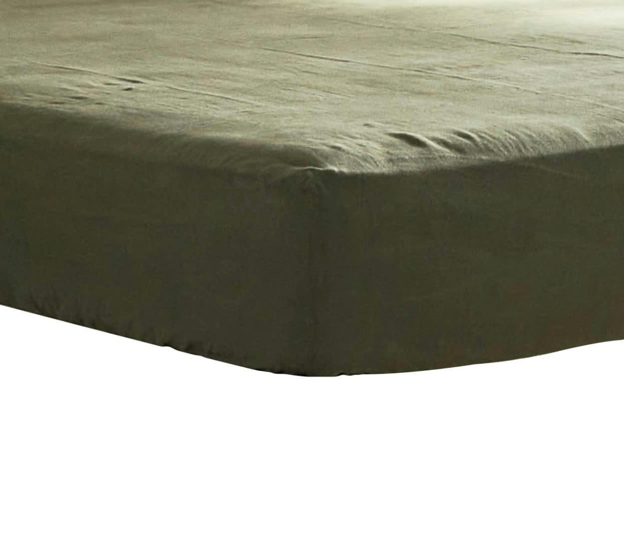 - Draps housse en lin Vert bouteille 180x200