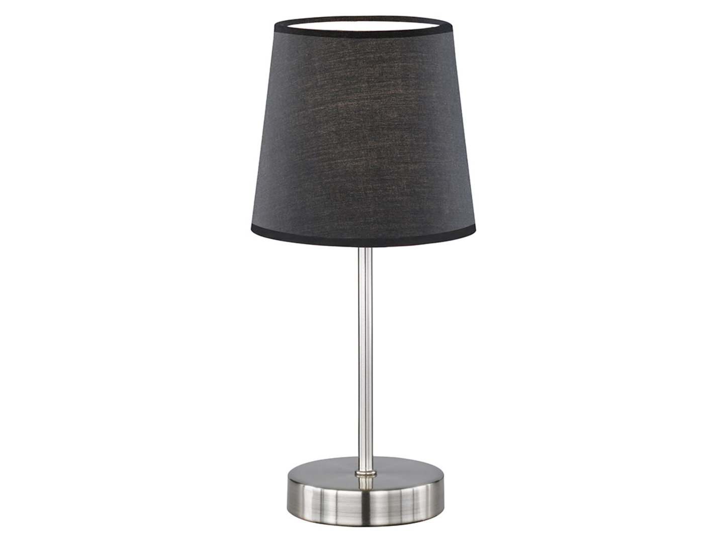 Lampa stołowa Cesena tkaninowa czarna