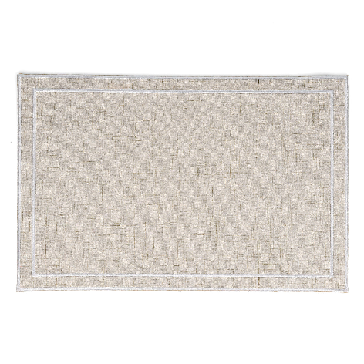 Salt & Pepper - Placemat 44x29cm beige met wit stiksel Tabletop - Set van 4