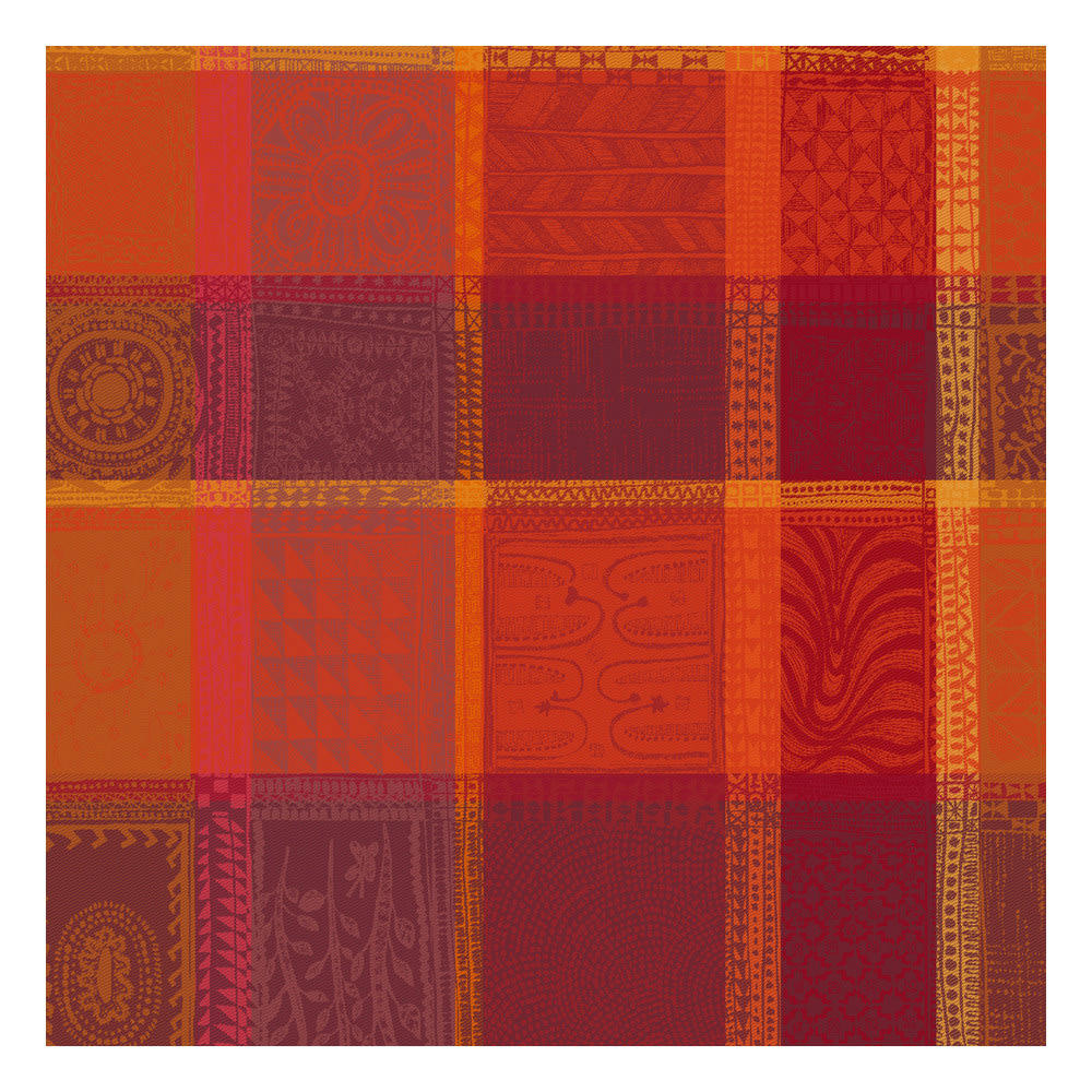 MILLE WAX KETCHUP - Serviette  pur coton rouge 55x55