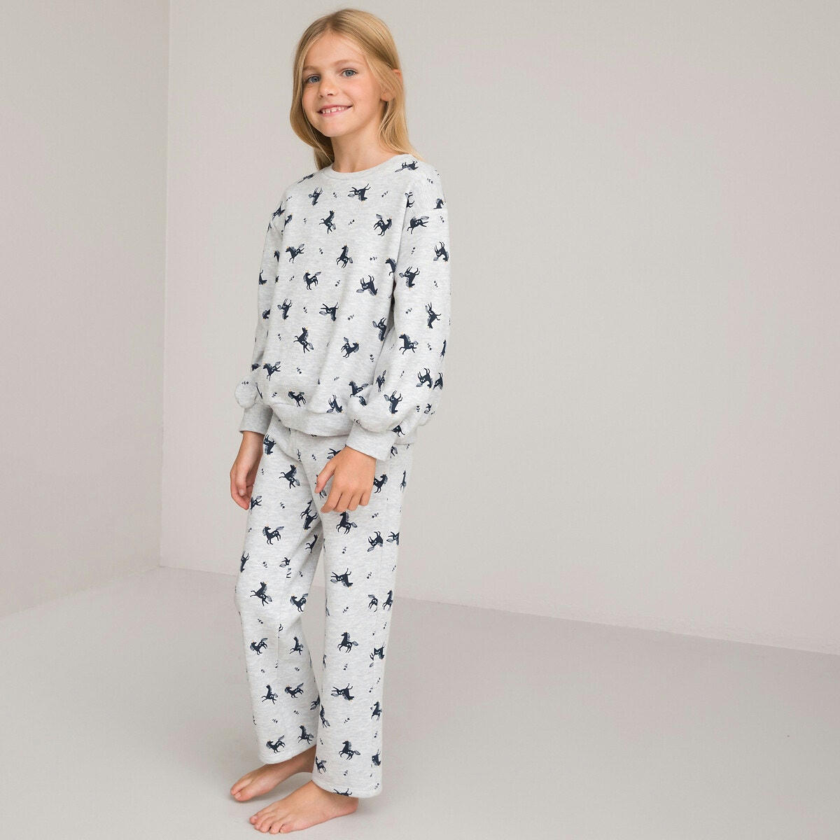 Pyjama en molleton, imprimé licornes