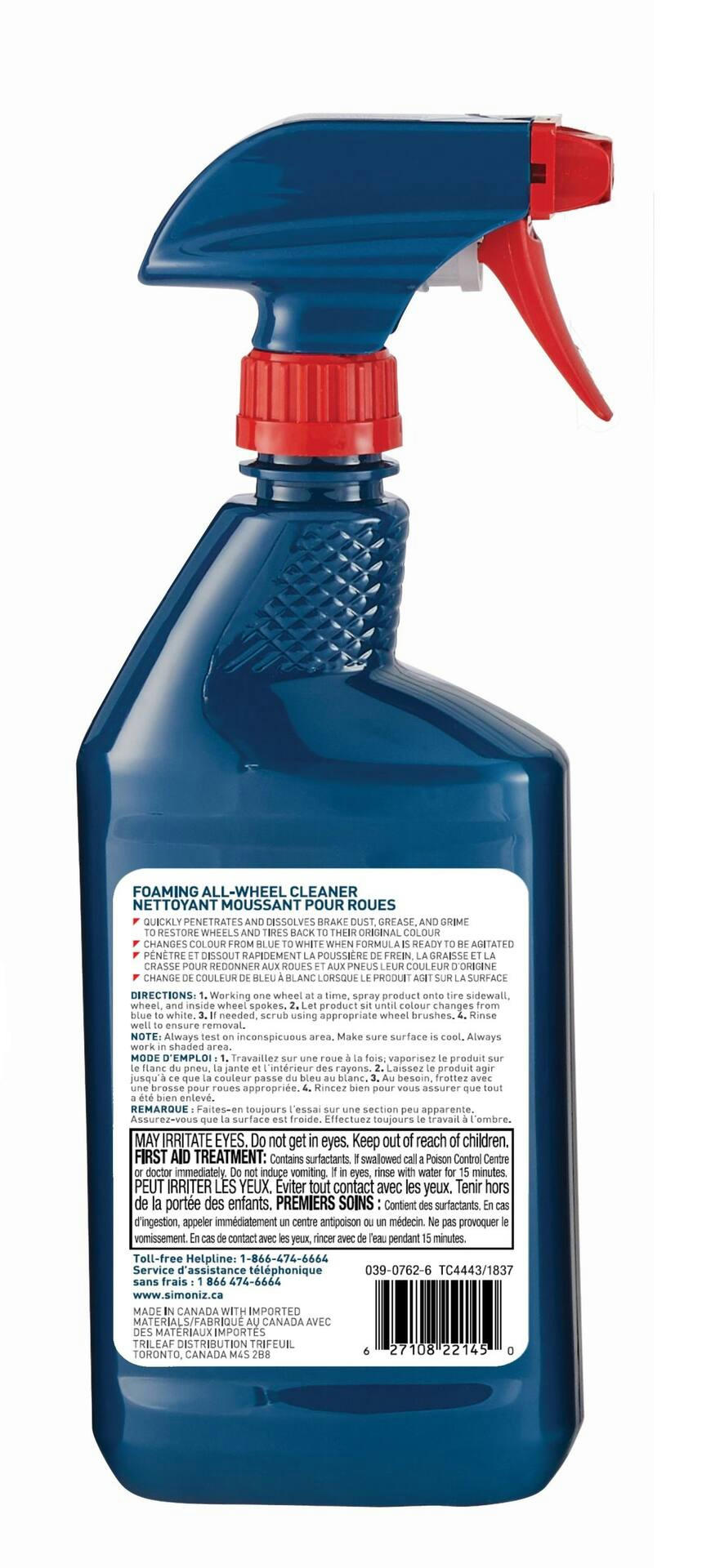 SIMONIZ Car Foaming All-Wheel Cleaner Spray, 750-mL