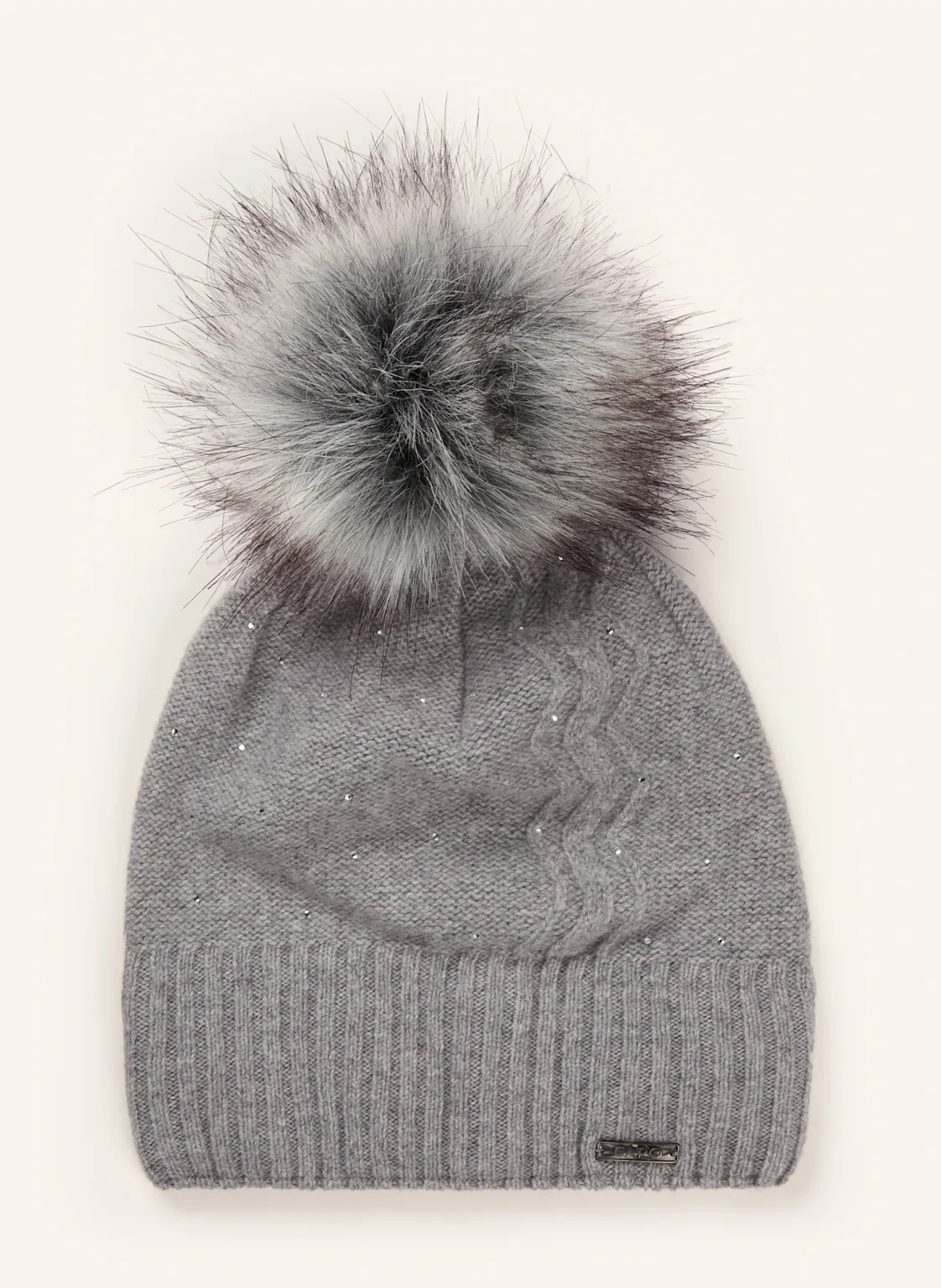 CAPO Mütze mit Cashmere und Schmucksteinen