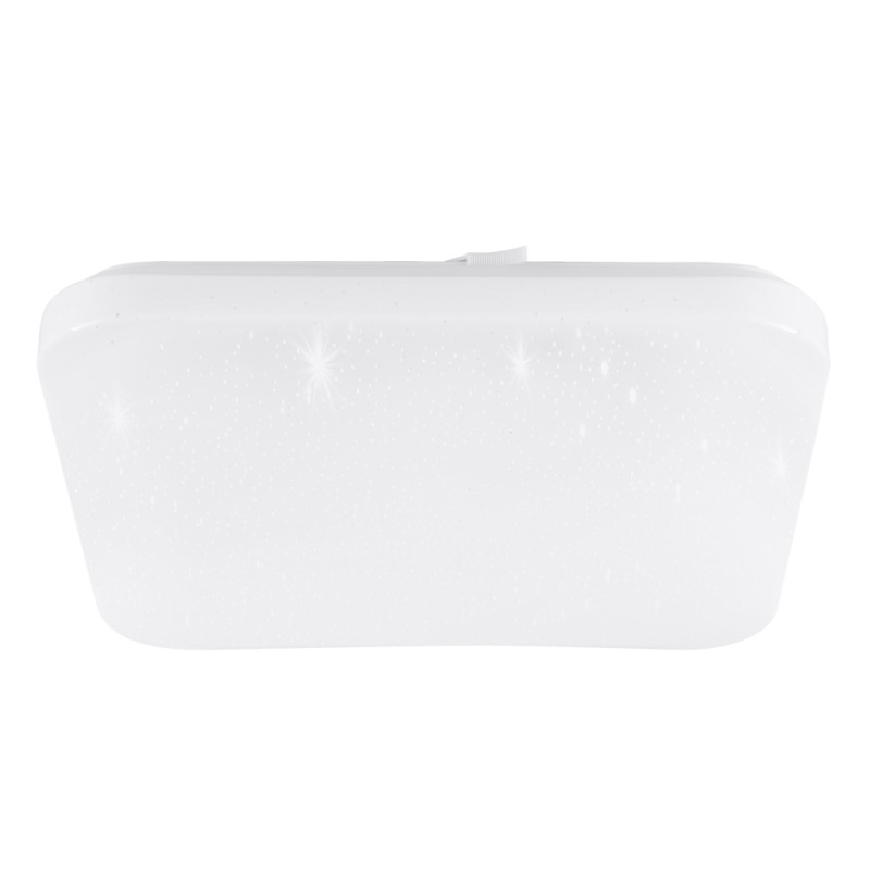 Plafonnier LED Frania-S blanc 33 x 33 cm blanc neutre 1600 lm 14,6 W EGLO