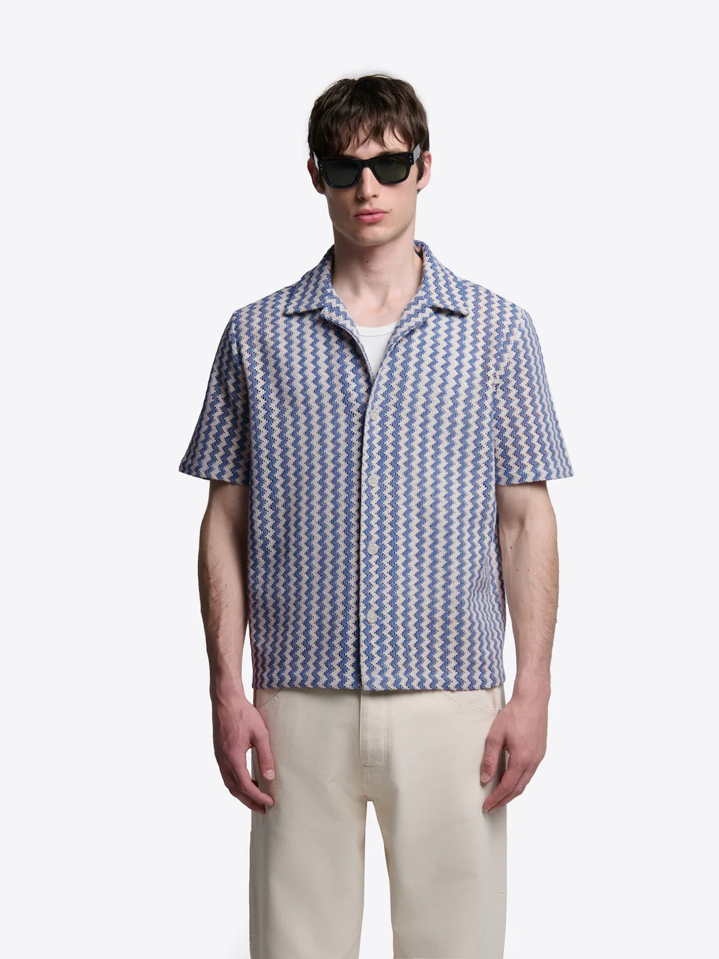 Chemise ajourée regular - L'atelier