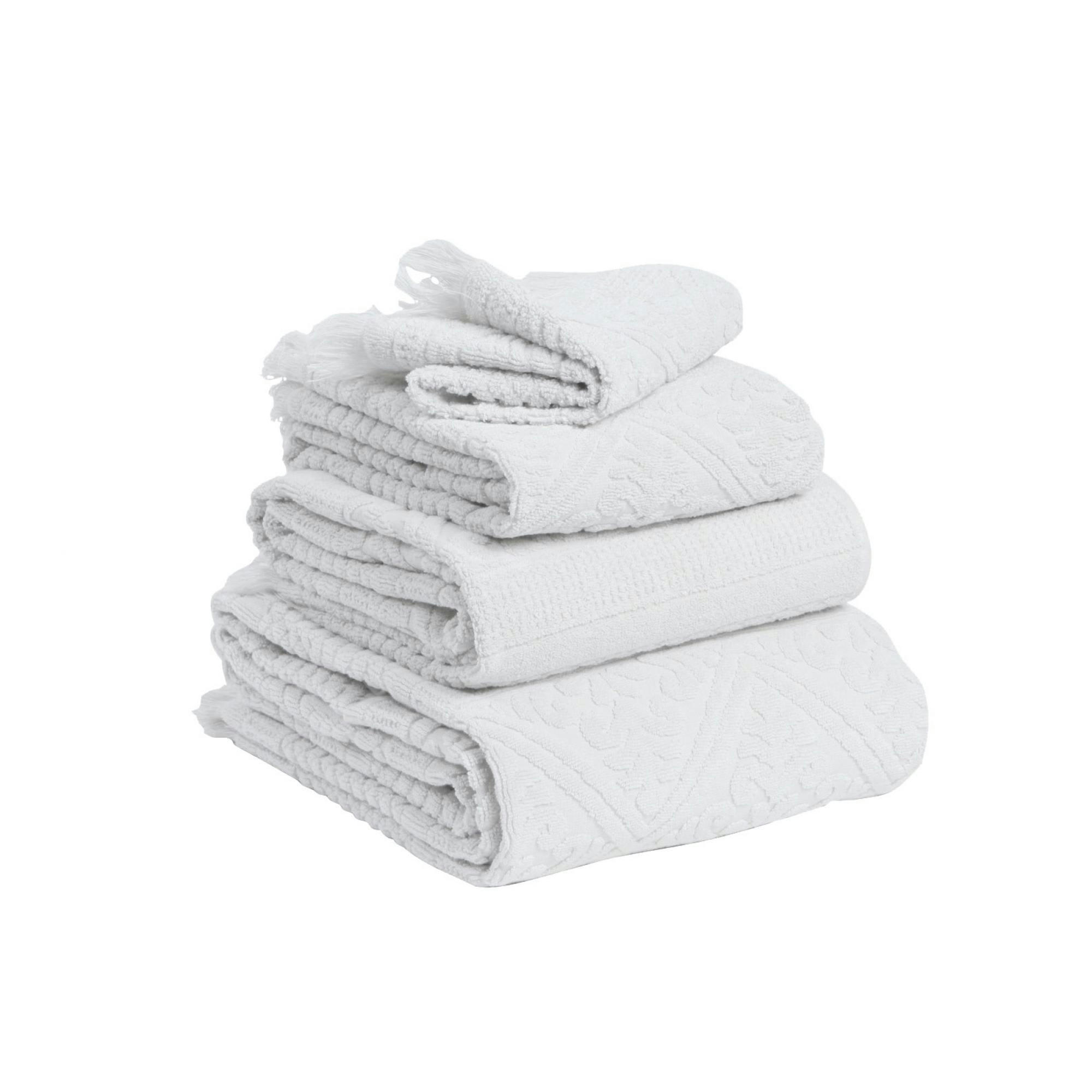 ZOE - Drap de douche Zoé en coton craie 70 x 140