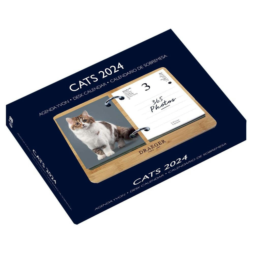 - Coffret éphéméride agenda Yvon 2024 - Chats