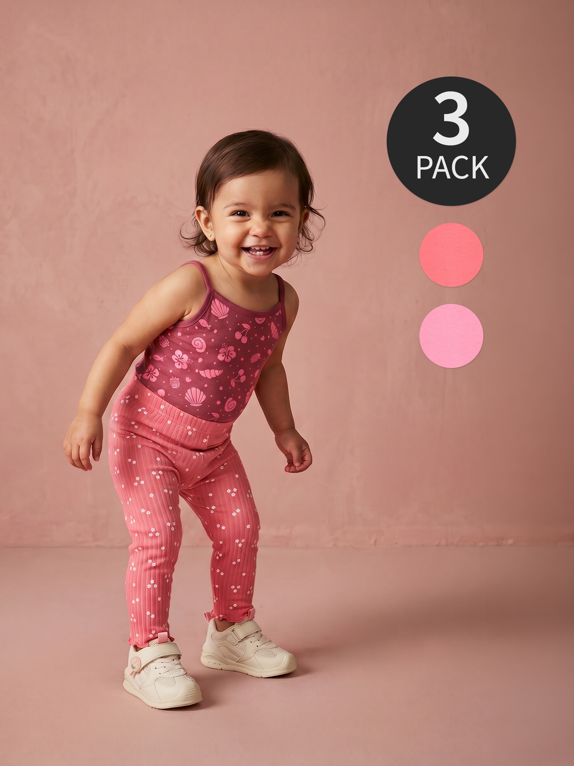 Bawełniane body na ramiączkach 3 pack