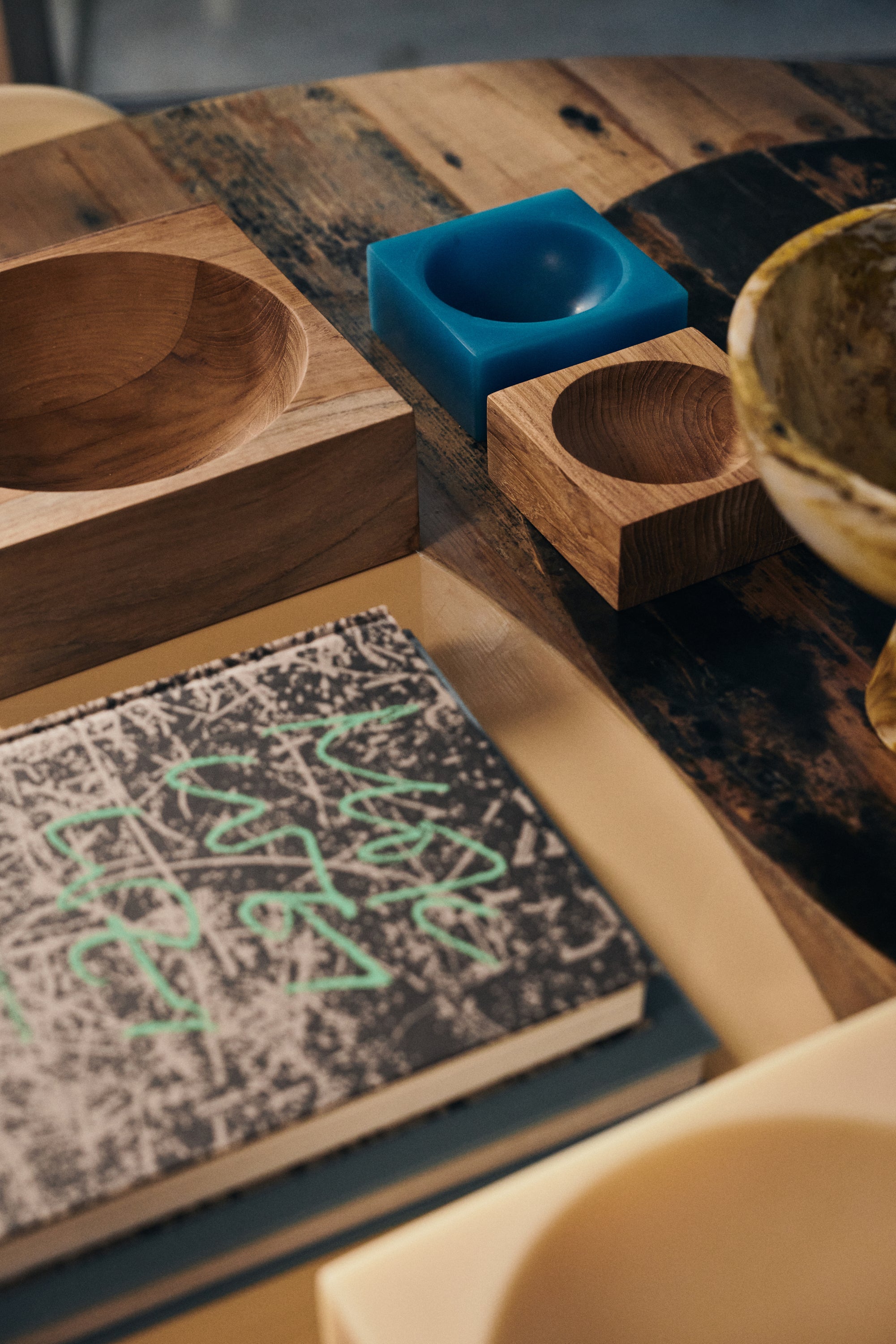 HKliving Pop Cube Schaal Small - Blue