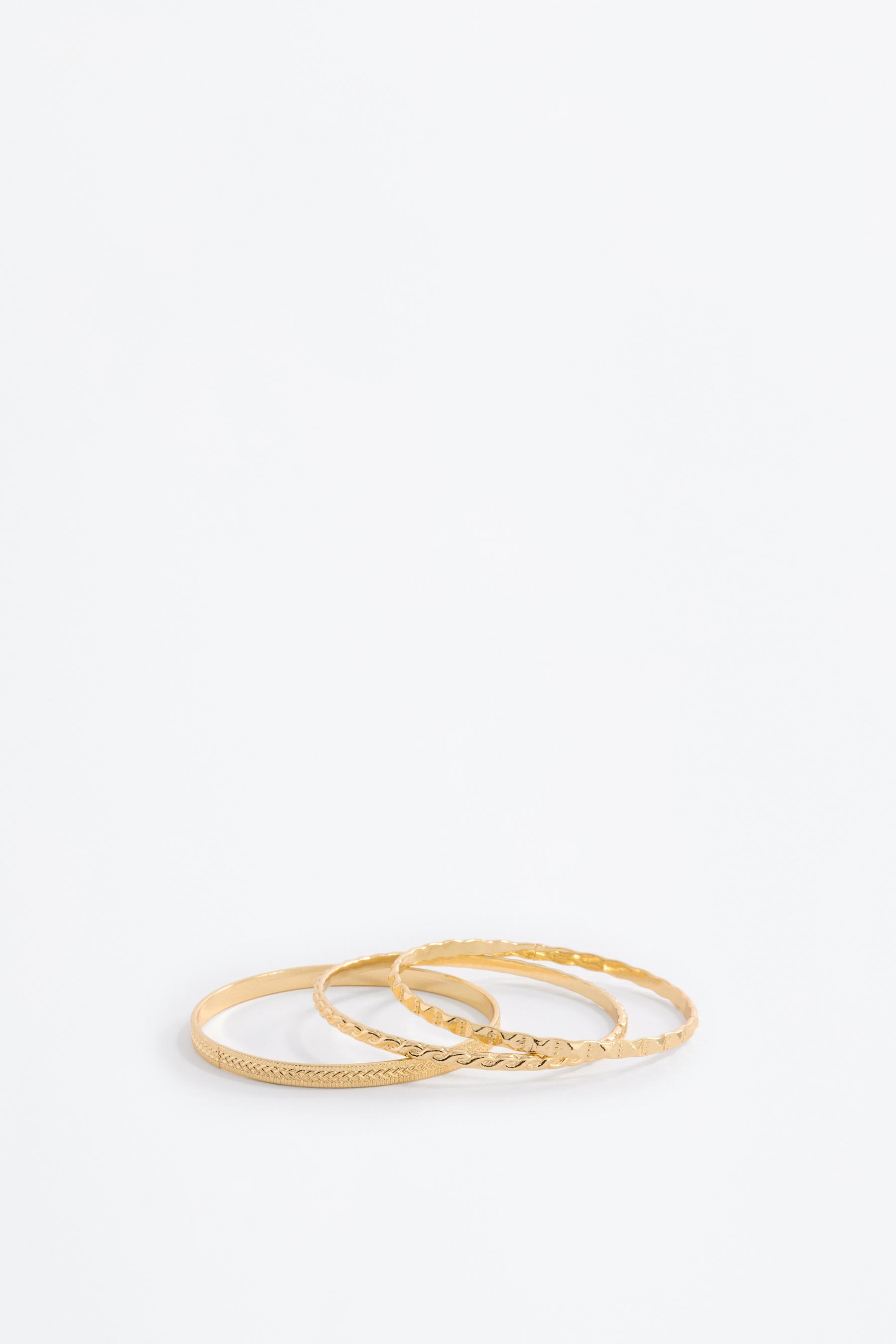 Pulseras doradas (Pack 3)