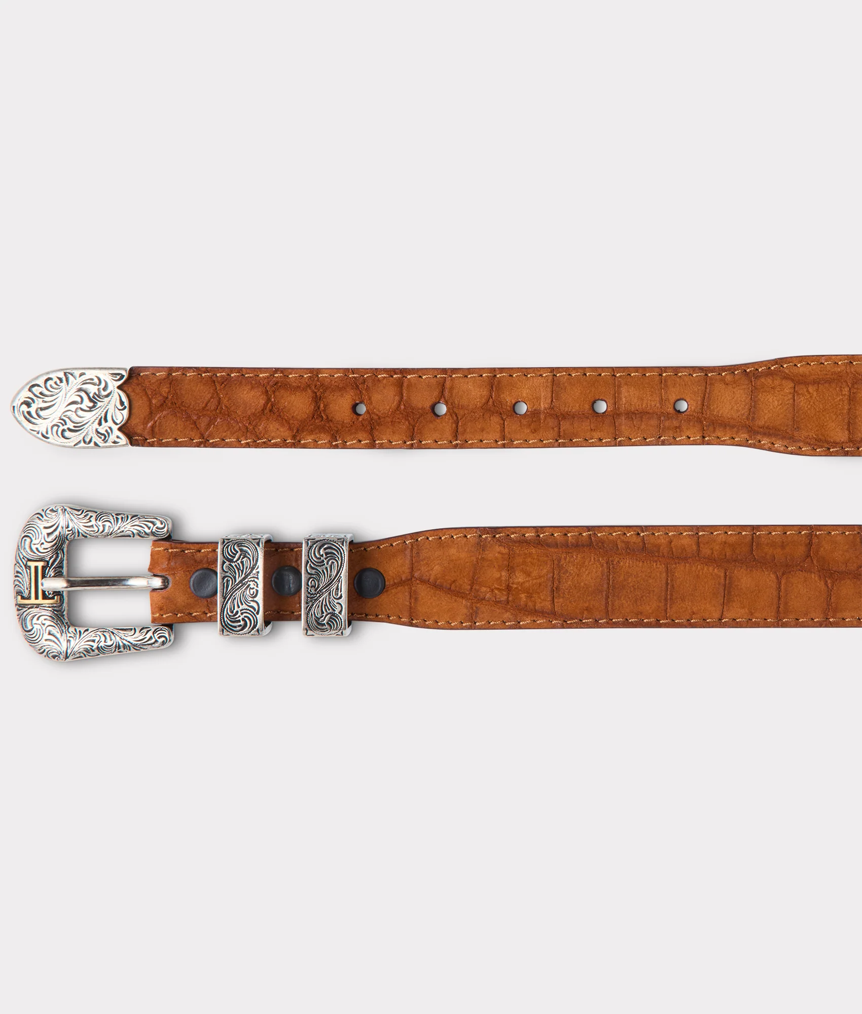 Women's Sueded Caiman - Cognac