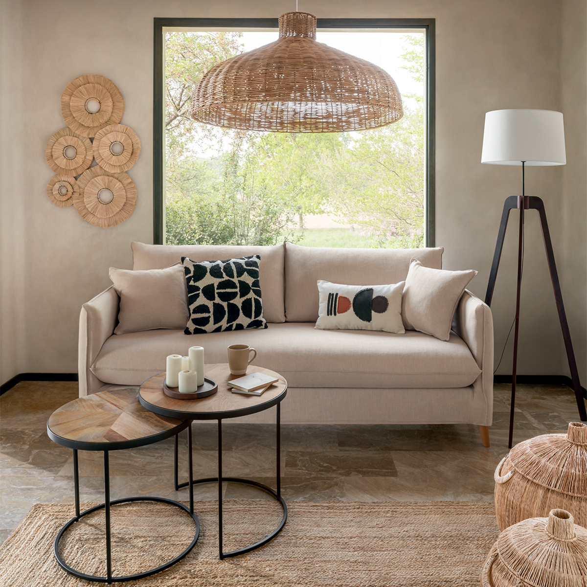 Wall decoration "Alba" 91x64 cm