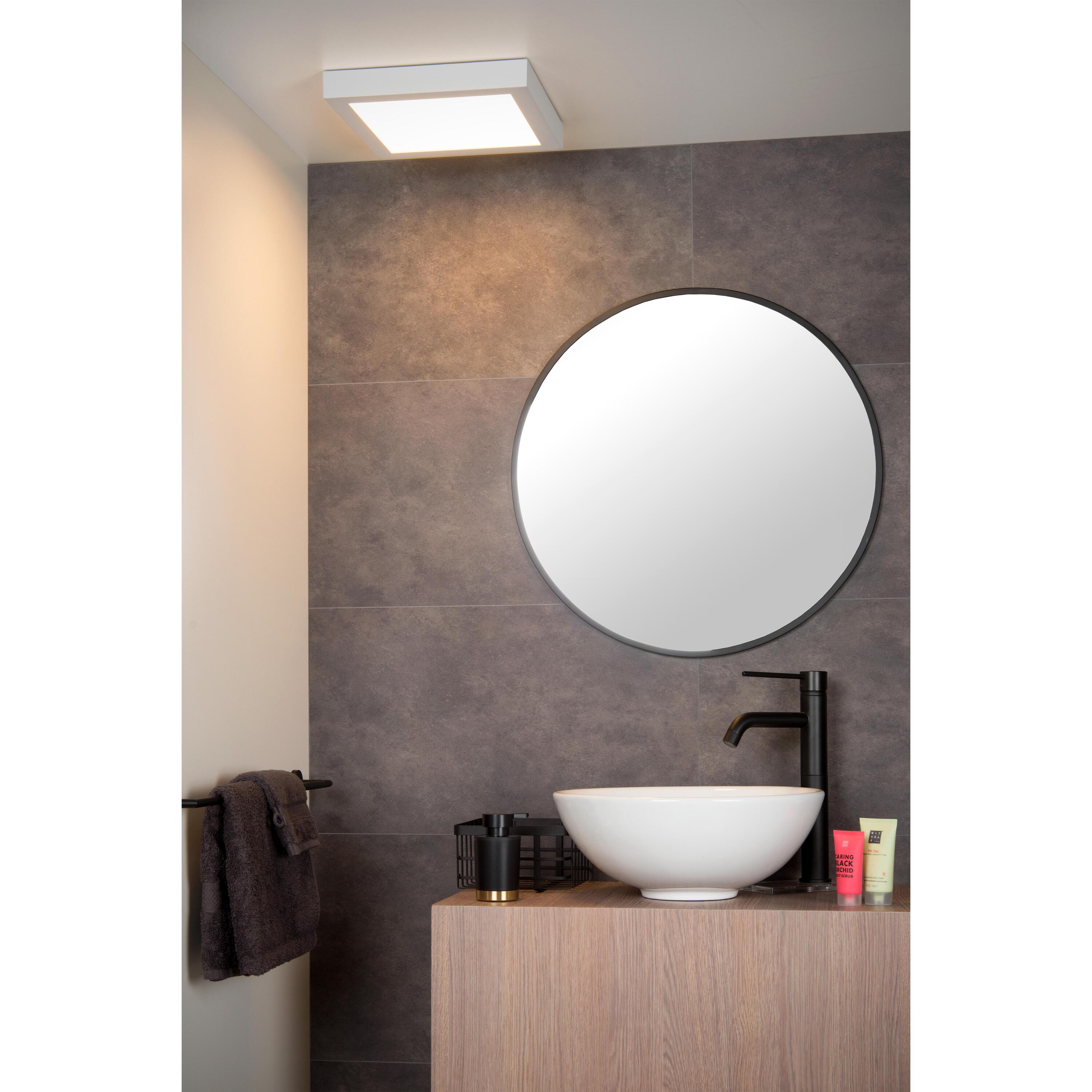 Brice 30 plafondlamp LED badkamer IP44 vierkant wit