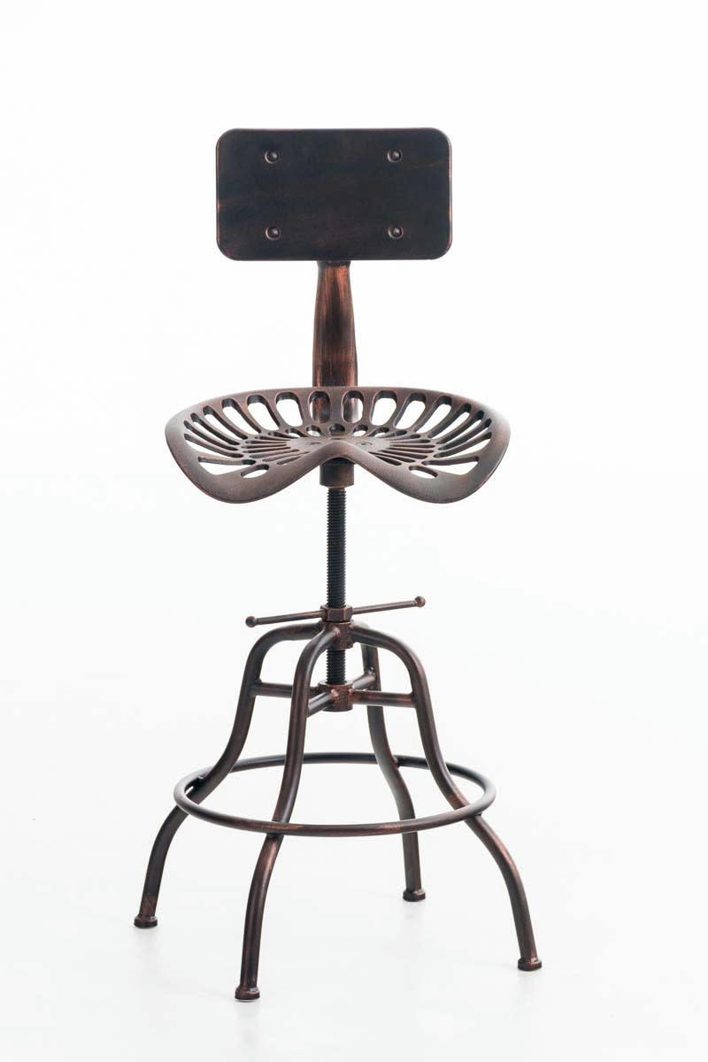 ESSEN - Tabouret de bar industriel réglable en métal Bronze