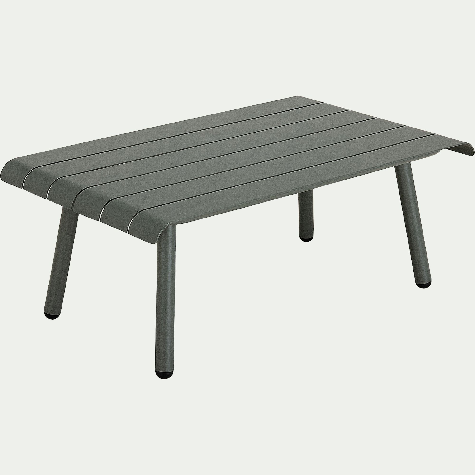 PARADOU - Table basse de jardin en aluminium - vert cèdre