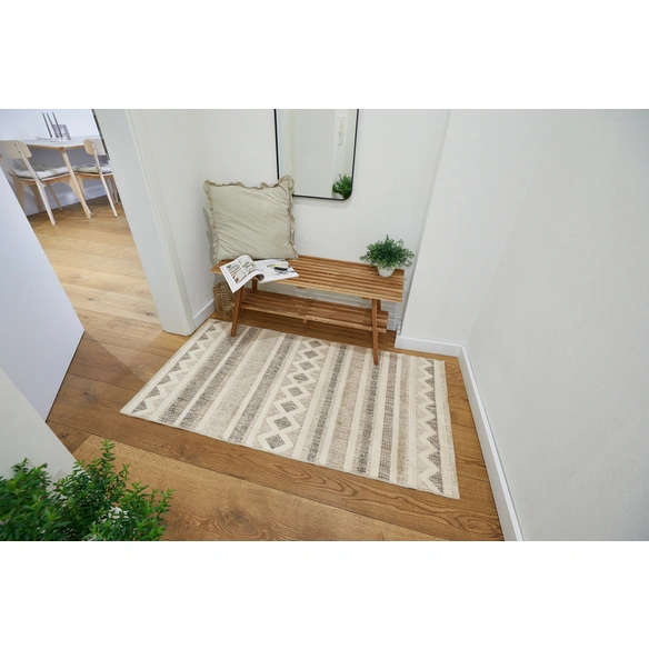 Teppich »Crosby«, 60x110 cm, creme-grau