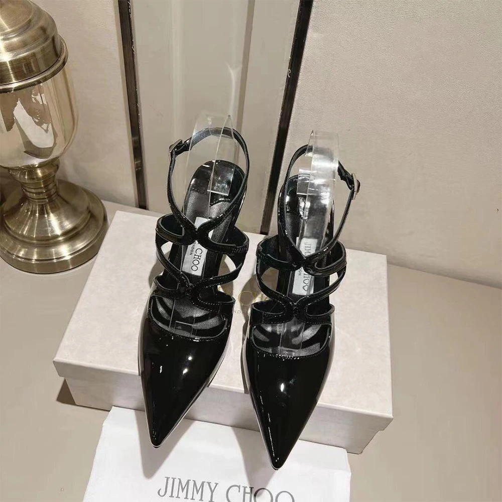 Jimmy Choo Patent Leather Azia  Heels