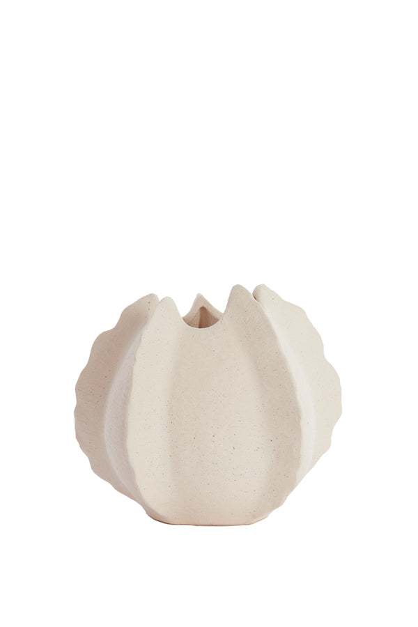 Light & Living vaas KELAPA - 26.5x26x23cm - wit