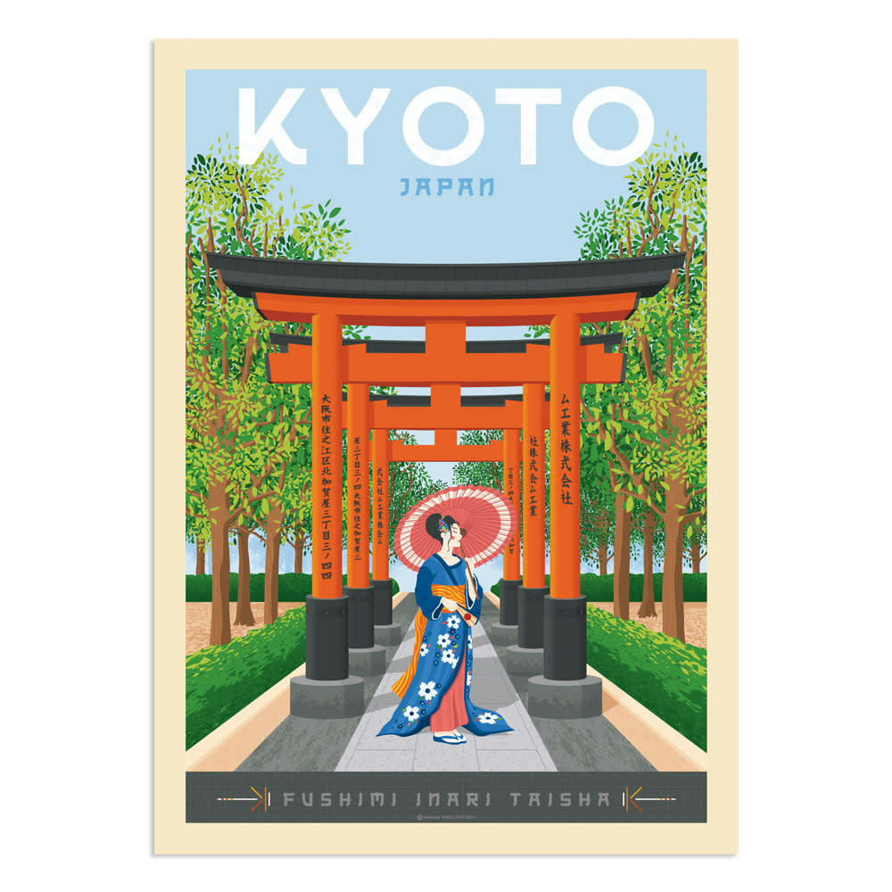 - Affiche Kyoto  50x70 cm