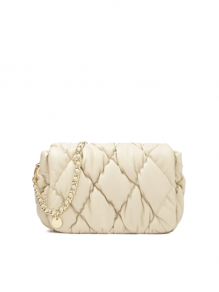 Soft quilted leather handbag