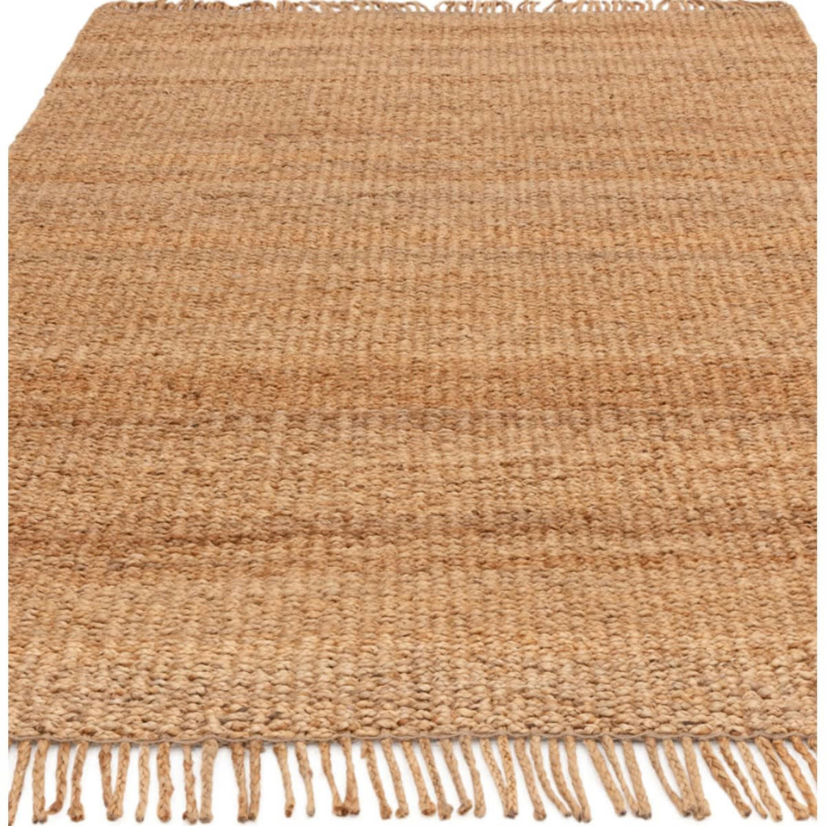 HURST - Tapis design en jute beige foncé 120x170 cm