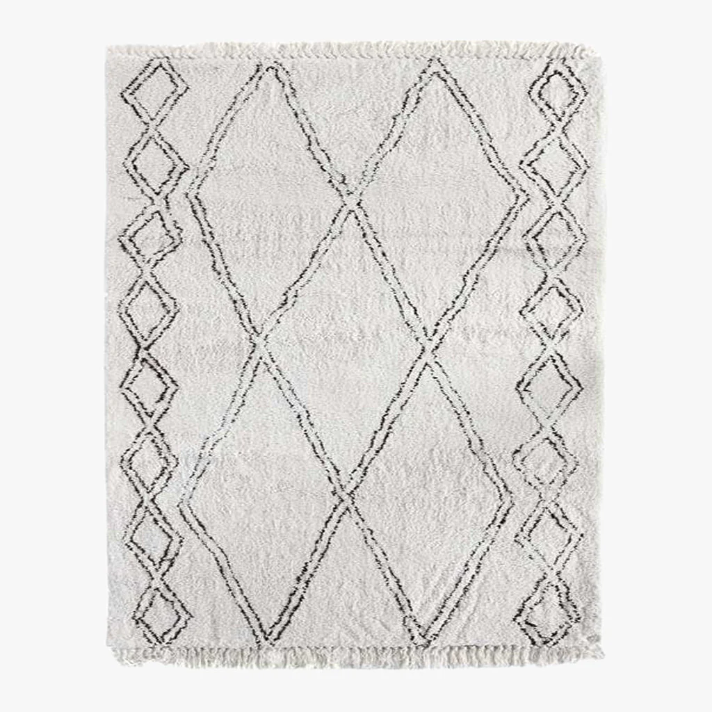 Tapete Branco 140x200 RAÍZES