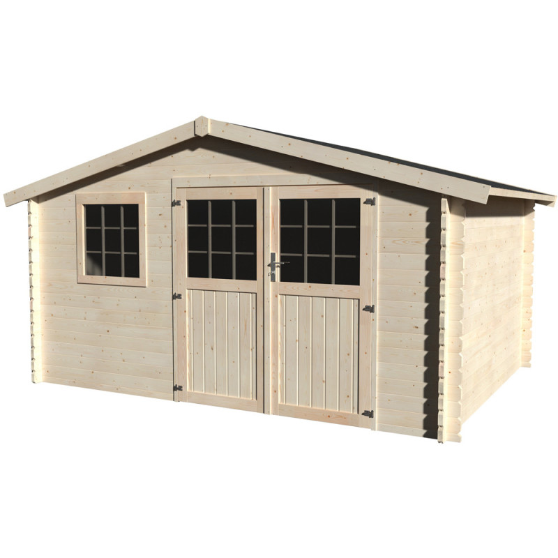 Abri de jardin en bois Valéry 34 mm 4,14 x 3,03 m DÉCOR ET JARDIN