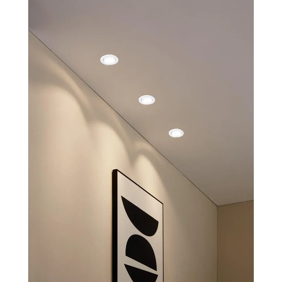 EGLO Agulo inbouwspot - 7x - &Oslash;86 - GU10 - Wit