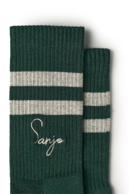 Sanjo Still Fresh Socks // Green & Ecru Pack