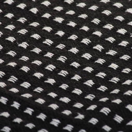 NNEVL Throw Cotton Squares 220x250 cm Black