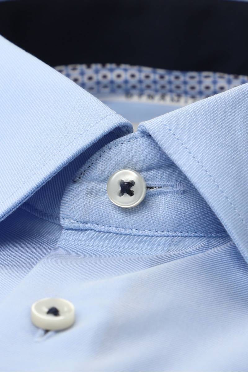 ETERNA Dynamic Cotton Slim Fit Hemd hellblau, Einfarbig
